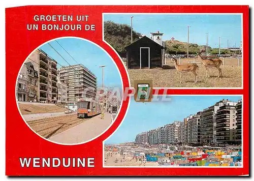 Cartes postales moderne Greetings from Wenduine