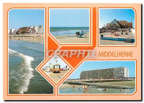 Cartes postales moderne Greetings from Middelkerke