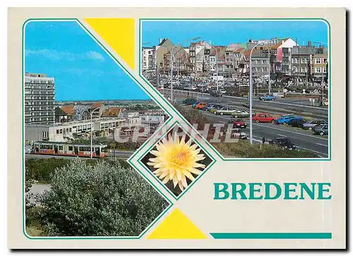 Moderne Karte Greetings from Bredene