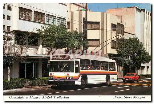 Cartes postales moderne Guadelajara Mexico MASA Trolleybus