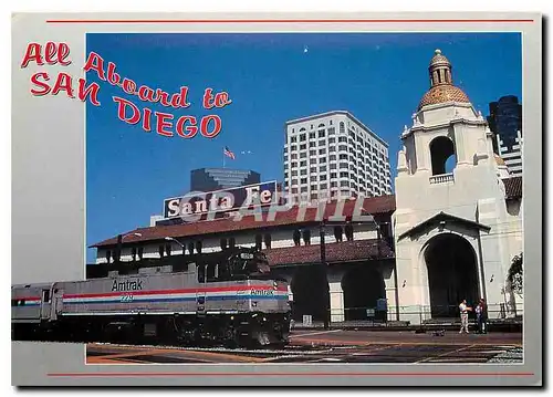 Cartes postales moderne Santa Fe Train Depot in downtown San Diego