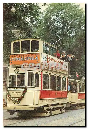 Cartes postales moderne Vogntog fra Frederiksbrg Sporveje i et optog