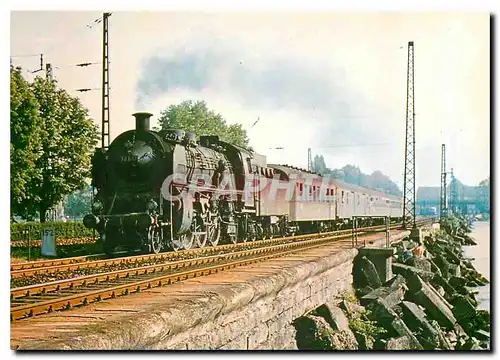 Moderne Karte Locomotive 18 617 near Lindau in Lake Constance