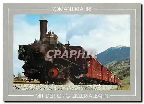 Moderne Karte Romantikfahrt mit der Orig Zillertalbahn