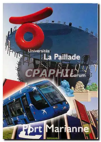 Cartes postales moderne Universites La Paillade Le Corum Port Marianne