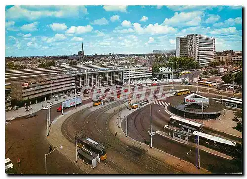 Cartes postales moderne Rotterdam Holland Central Station with Station Square and Weena