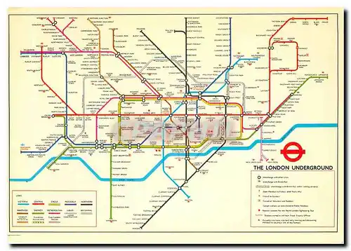 Cartes postales moderne The London Underground