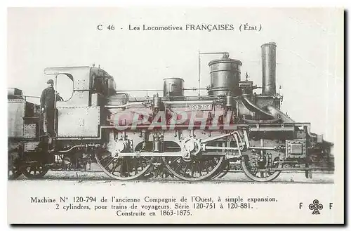 Moderne Karte Les Locomotives Francaises Etat Machine N 120 794