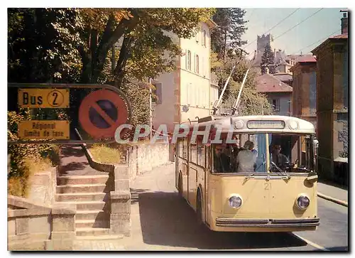 Cartes postales moderne Trolleybus 21 sur la ligne 2 Place Pury Serrieres