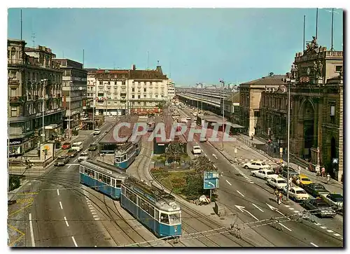 Cartes postales moderne Zurich Bahnhofplatz