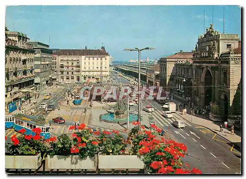 Cartes postales moderne Zurich Bahnhofplatz