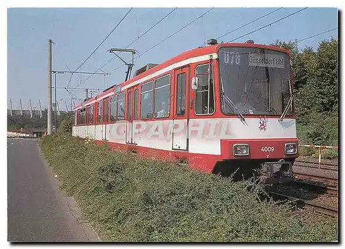 Cartes postales moderne Rheinbahn Tw 4009 in der Beckbuschstrasse in Dusseldorf