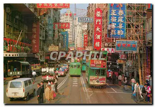 Cartes postales moderne A typical Hong Kong streetscene Chine China