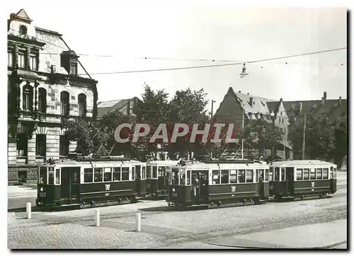 Cartes postales moderne Nurnberg Further Strassenbahn Triebwagen 827 Beiwagen 432 Triebwagen 819