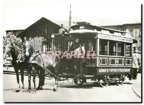 Cartes postales moderne Nurnberg Further Strassenbahn Pferdebahnwagen 11