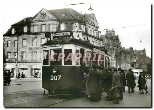 Moderne Karte Nurnberg Further Strassenbahn TW 207 am Marientor