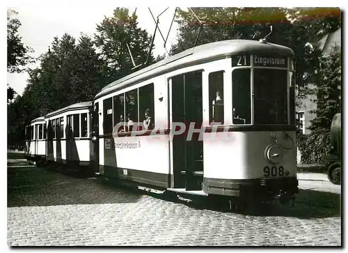 Cartes postales moderne Nurnberg Further Strassenbahn TW 908 Stadtpark