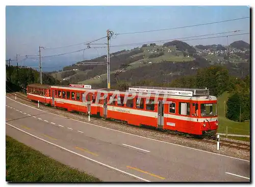 Moderne Karte Trogenerbahn BDe 4 8 23 B 12 beim Schwarzen Baren