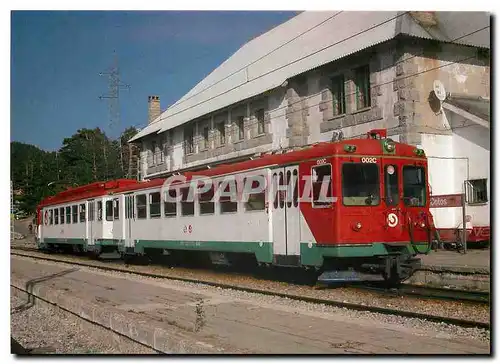 Moderne Karte Renfe Cercanias Pendelzug 8 442 002 2 und 9 442 002 2 Strecke Cercedilla Los Cotos