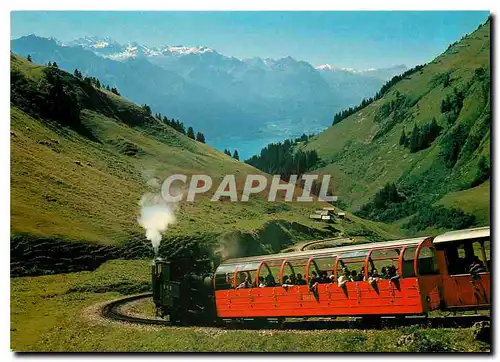 Moderne Karte Brienz Rothornbahn Berner Alpen Brienzersee