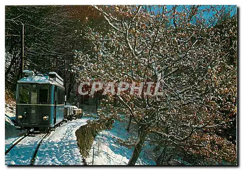 Cartes postales moderne Blonay Chamby La 28 Tramways Lausannois