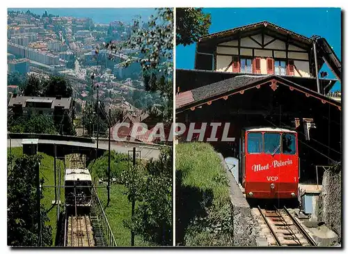 Cartes postales moderne Vevey Le funiculaire du Mont Pelerin