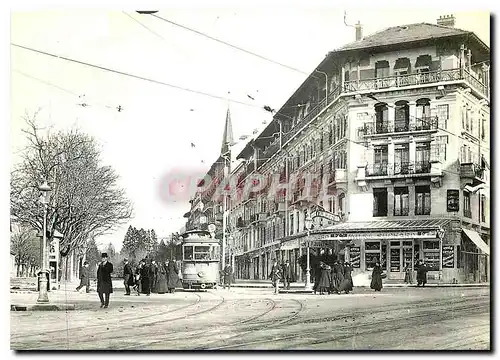 Cartes postales moderne Geneve de Jadis L'avenue du par des Eaux Vives