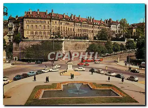 Cartes postales moderne Geneve La Place Neuve le Monument du General Dufour