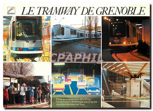 Cartes postales moderne Le Tramway de Grenoble