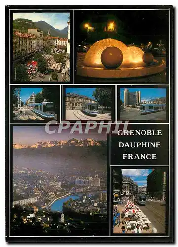 Moderne Karte Grenoble Dauphine France
