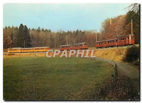 Moderne Karte Tram Be 2 2 Nr 21 BDe 4 4 Nr 11 BDe 4 4 Nr 13