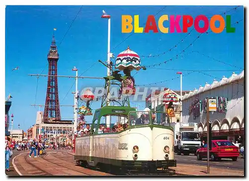 Moderne Karte Blackpool Tower & Tram