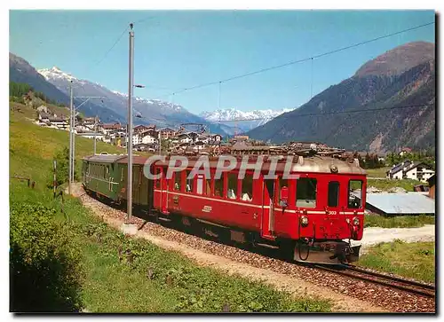 Cartes postales moderne Rhatische Bahn. Triebwagen Abe 4/4 503 bei Celerina