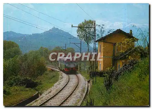 Cartes postales moderne Elettromotrice all'imbocco del ponte che attraversa il fiume Sangro presso Casoli