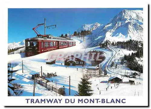 Moderne Karte Tramway du Mont-Blanc