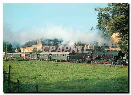 Cartes postales moderne GAR - Dampflok 5621 mit historischem Zug bei Grunhaus-Mertesdorf