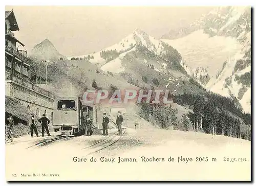 Cartes postales moderne Train pour les Rochers de Naye