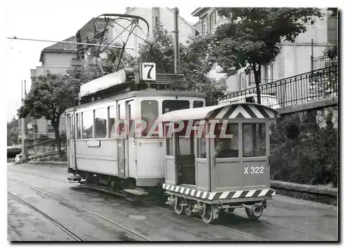 Cartes postales moderne Der TN-Schienenputzwagen X 322 wurde periodisch den Trams aller Linien angehangt wie der zur Cha