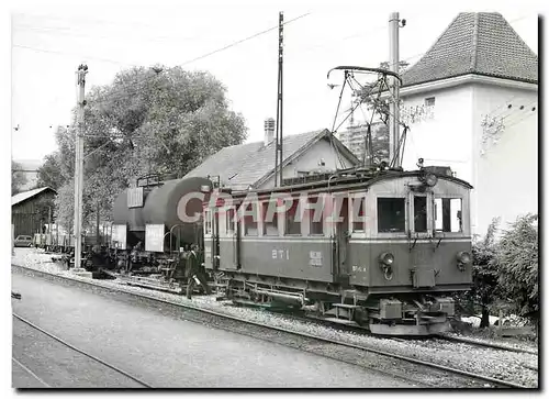 Moderne Karte Gemischerter Zug mit Lokomotive FO Hge 4/4 33 vor dem Rhonegletscher und dem ehemailgen Grandhot
