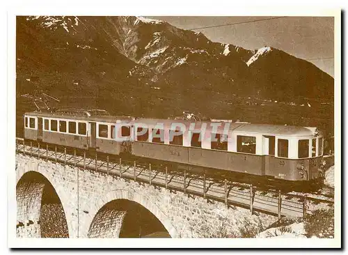 Cartes postales moderne Schollenen Bahn-Zug BCFt 30 + BCF 2/4 41