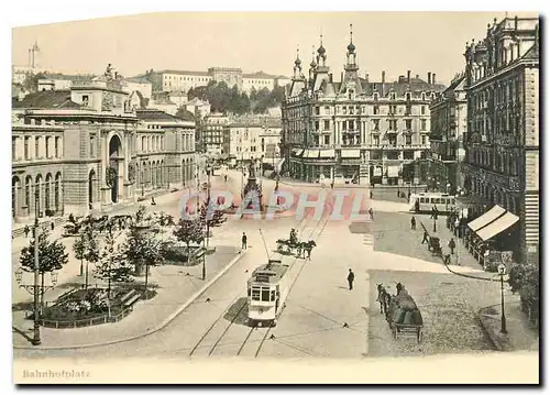 Cartes postales moderne Gemutliches Zurich 1902 Bahnhofplatz mit imposanterm Du Nord-Haus