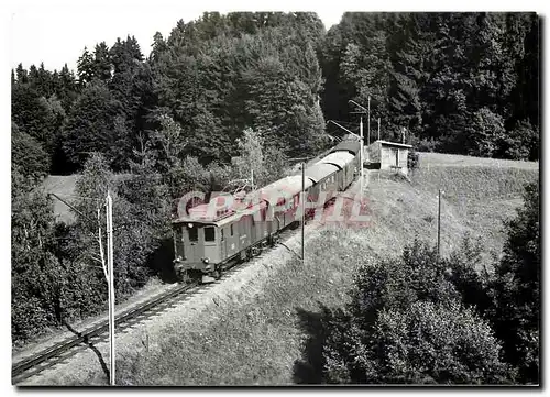 Cartes postales moderne Bis 1967 taglish zu sehen RHB-Lok von 1930 mit Zweiachs-Personen und Guter-Wagen