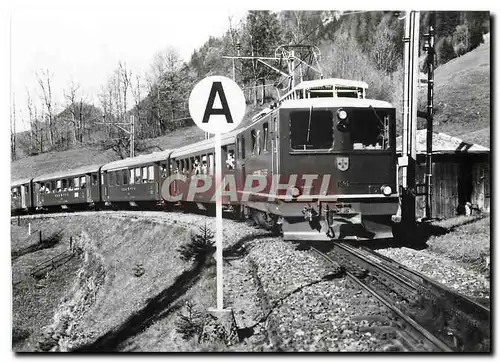 Cartes postales moderne Erste der zwei einst starksten Zahnradloks der weit