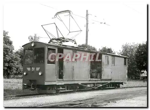 Moderne Karte OJB Fe 4/4 51 (Ringhoffer/Alioth 1908) mit dem nch einem Unfall 1962 erneuerten Fuhrerstand Selt