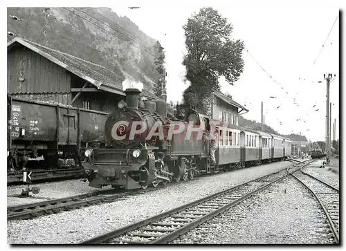 Moderne Karte Special-vapeur arrivant a Baulmes (G2 3/3 104 du Blonay-Chamby) 6.10.1974  Photo J-L Rochaix