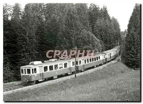 Moderne Karte En-dessous de Six-Fontaines  train pour Yverdon 12..6.1965. photo J-L Rochaix