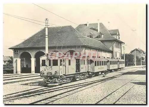 Moderne Karte Fe 4/4 3 en tete d'un train a Tauffelen 1916. photo Oerlikon/Coll.VHS