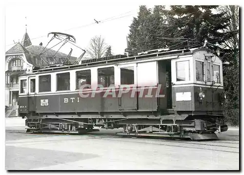 Cartes postales moderne BFe 4/4 4(ex Fe 4/4 4) � Anet (ins) F�vrier 1960.  Photo J-L. Rochaix