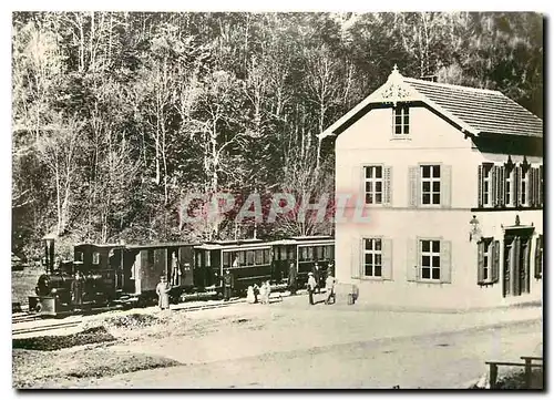 Cartes postales moderne G 2/2 2 Rahhag en tete d'un train � Waldenburg   Vers 1885   Coll.VHS