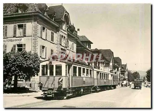 Cartes postales moderne CFe 4/4 4(ex Fe 4/4 21) et C4 31 et 34  pr�s de la gare aux marchandises  � Zug .17.8.1964  D'ap